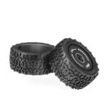 2PCS ZD Racing BX12 1/12 Brushless RC Car Parts Front Rear Tires Wheels Pre-glued Vehicles Models Spare Accessories 16109 16112