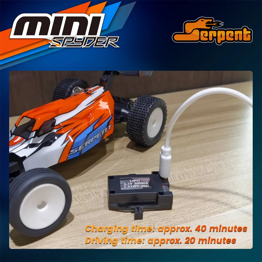 Serpent MINI for Spyder SC SER430001 RTR 1/24 2.4G RWD RC Car Off-Road Truck EP Full Proportional Control Built In ESP Vehicles Models Toys - Image 6