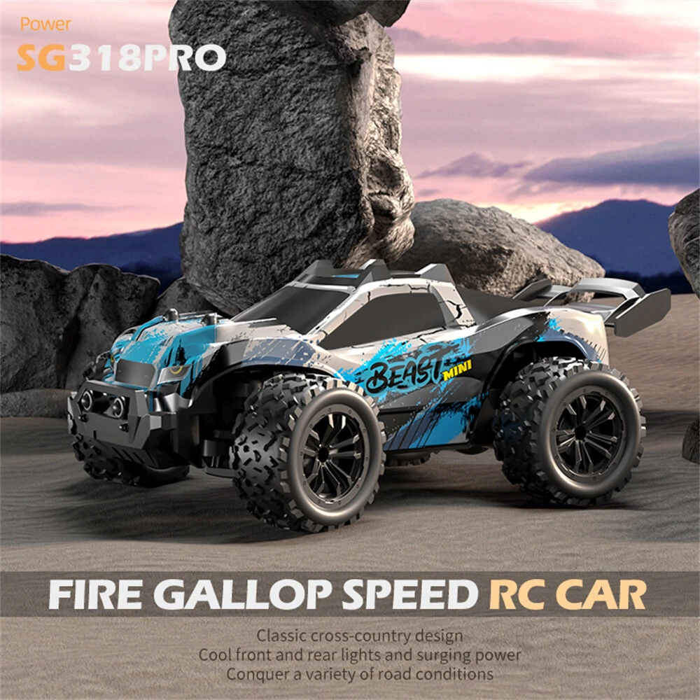 ZLL SG318 PRO Beast 1/20 2.4G RWD Brushed RC Car LED Light Racing Off-Road High Speed Full Proportional Vehicles Model RTR Toys - Image 4