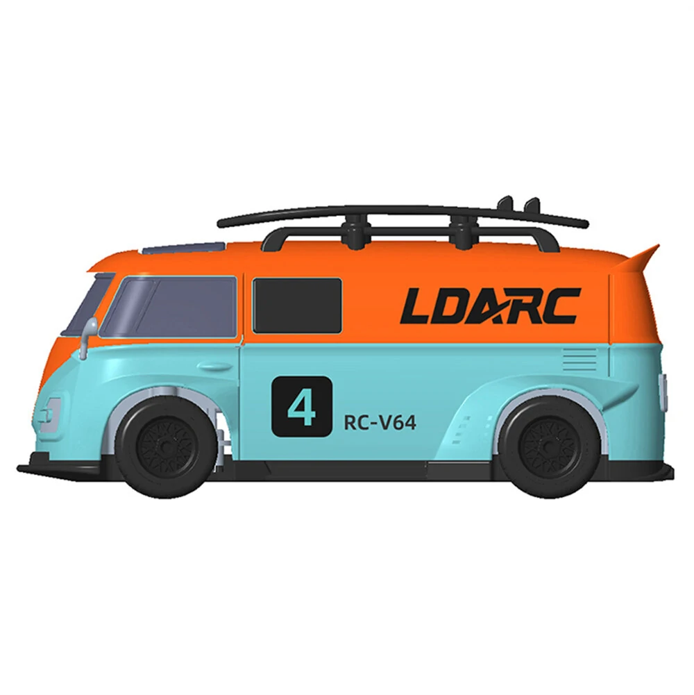 LDARC V64 1/64 2.4G RWD RC Car Mini Drift Flat On-Road LED Lights LC01 Chassis Micro Van Vehicles Models Full Proportional Remote Control Racing Toys 80 Minutes Playing Time - Image 7