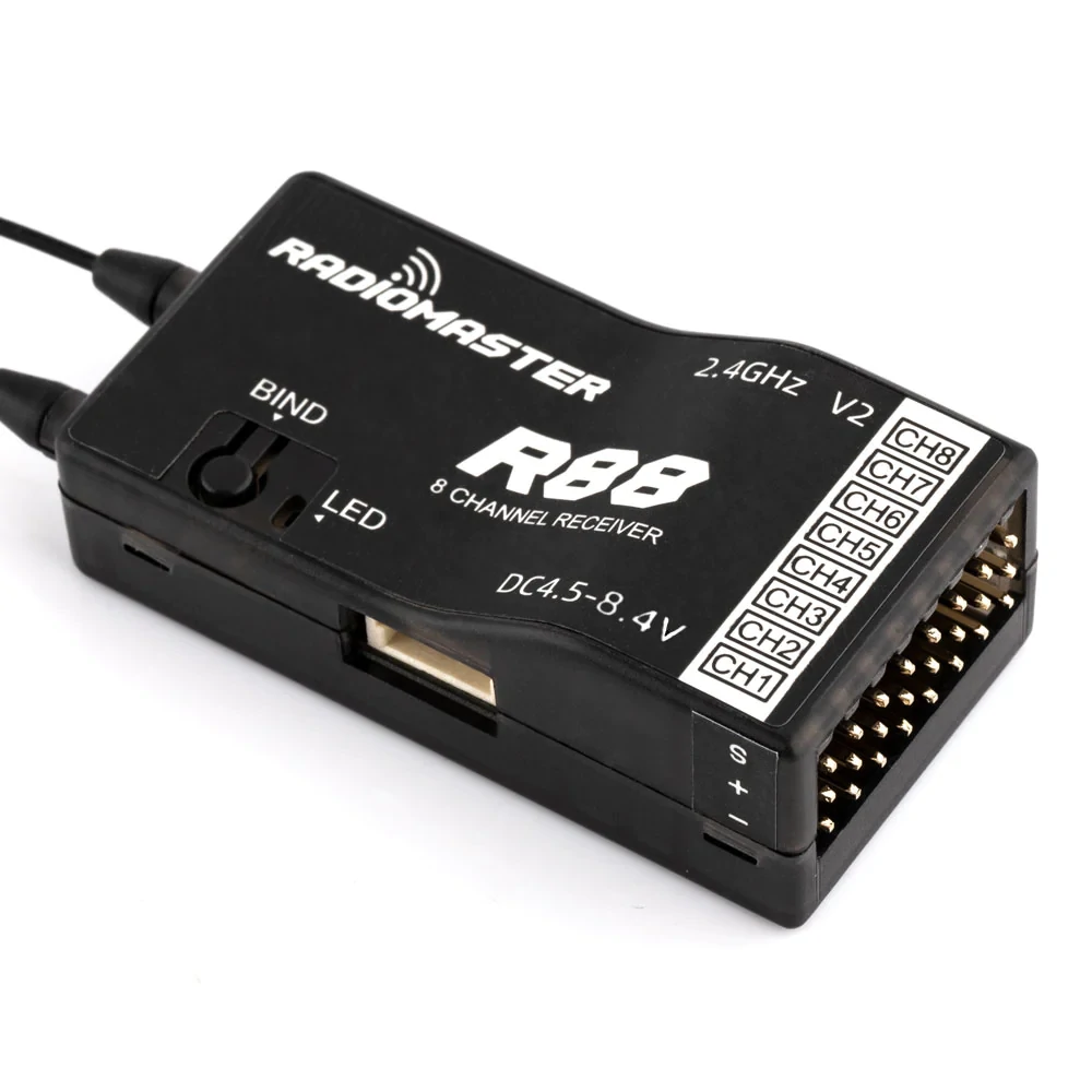 RadioMaster R88 V2 2.4GHz 8CH Compatible Frsky D8/D16 SFHSS PWM/Sbus Receiver - Image 2