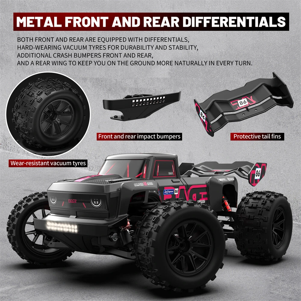SMRC S910 1/16 2.4G 4WD RC Car Brushless/Brushed High Speed 35km/h 55km/h Off-Road Truck Full Proportional Vehicles Models Toys - Image 8