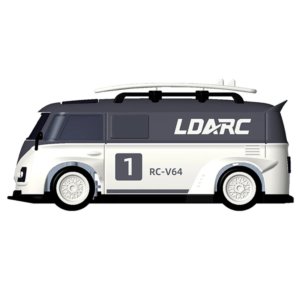 LDARC V64 1/64 2.4G RWD RC Car Mini Drift Flat On-Road LED Lights LC01 Chassis Micro Van Vehicles Models Full Proportional Remote Control Racing Toys 80 Minutes Playing Time - Image 6