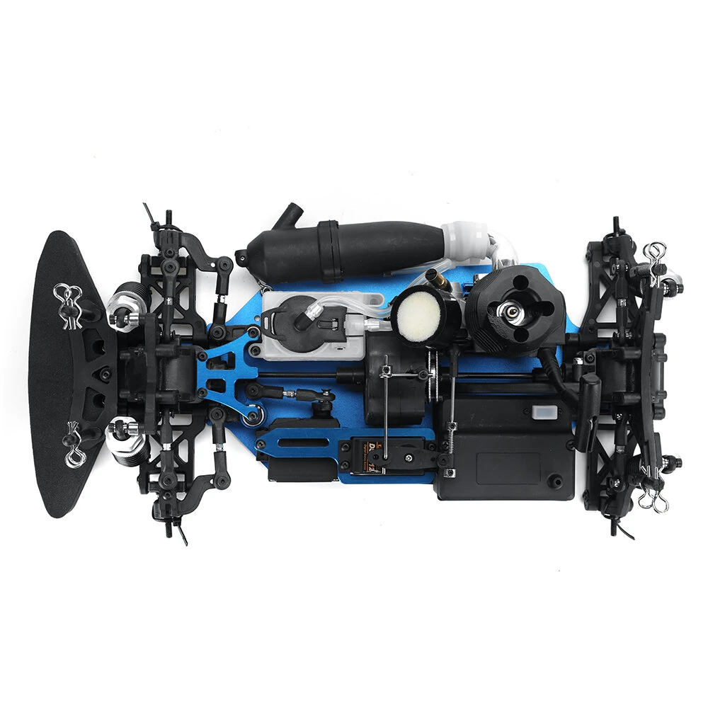 VRX Racing RH1003K 1/10 4WD Nitro RC Car Frame Touring Vehicles Models without Car Shell Transmitter Receiver - Image 9