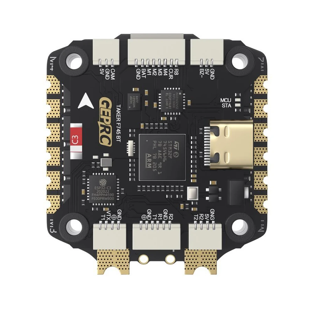 30.530.5mm GEPRC TAKER F745 BT Flight Controller with H60_BLS 60A 4IN1 ESC 5V 12V BEC Output 8Bit STACK for FPV Racing Drones - Image 4