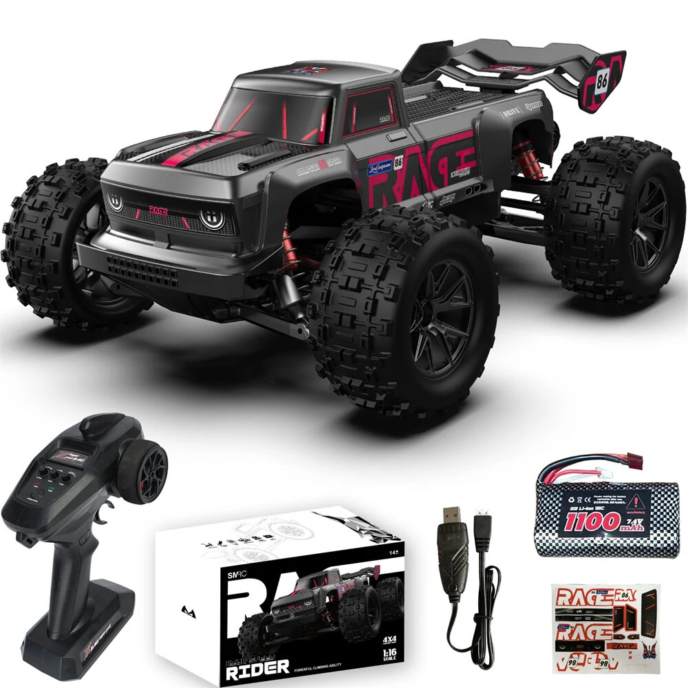 SMRC S910 1/16 2.4G 4WD RC Car Brushless/Brushed High Speed 35km/h 55km/h Off-Road Truck Full Proportional Vehicles Models Toys - Image 2