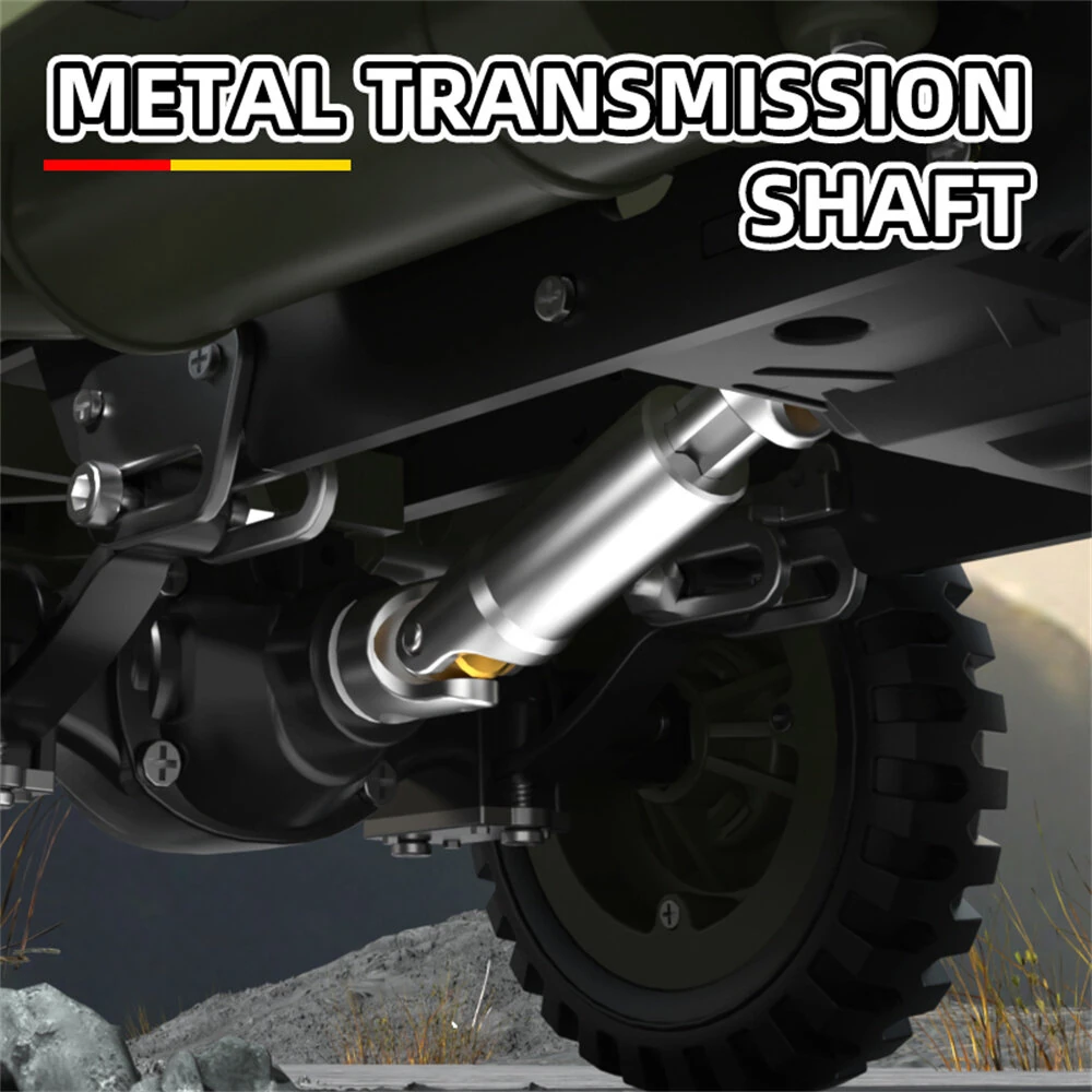 HG TRASPED HG4-58 RTR 1/14 2.4G 4WD RC Car Willys Military Truck for Jeep Off-Road Climbing LED Light Sound Winch Two Speed Metal Frame Rock Crawler Full Proportional Vehicles Models Toys - Image 8
