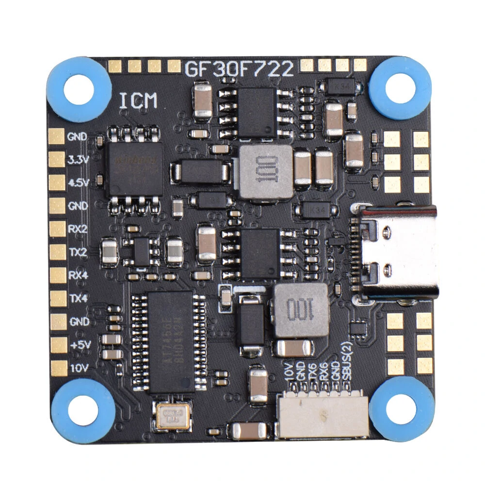 30X30mm JHEMCU GF30F722-ICM F722 Baro OSD 5V 10V Dual BEC Flight Controller 3-8S for FPV Freestyle HD RC Drone - Image 5