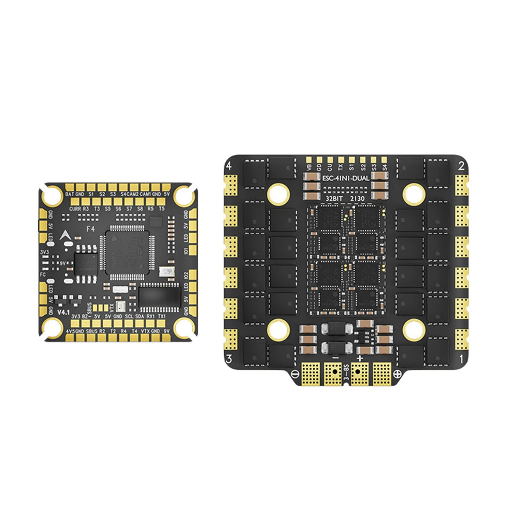 30.5mm x 30.5mm Aocoda-RC F4100 V4 AM32 Stack Build-in F405 V4 Flight Controller & 100A 3-8S ESC for FPV Racing Drone - Image 4