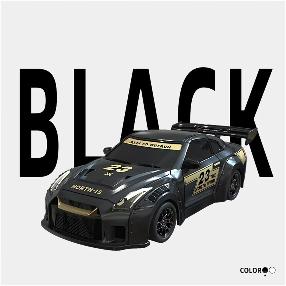 S916 RTR Mini 1/43 2.4G 4WD Drift RC Car Gyro GTR Race LED Light Full Scale Remote Control High-Speed Motor On-Road Racing Vehicle Model Boys Gifts Toys - Image 6
