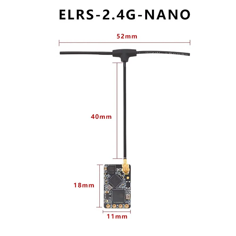 Cooai ExpressLRS ELRS 2.4GHz/915MHz Nano Receiver T-Antenna for Jumper T-Pro Radiomaster TX16S Transmitter FPV RC Racing Drone Airplane Accessories - Image 3