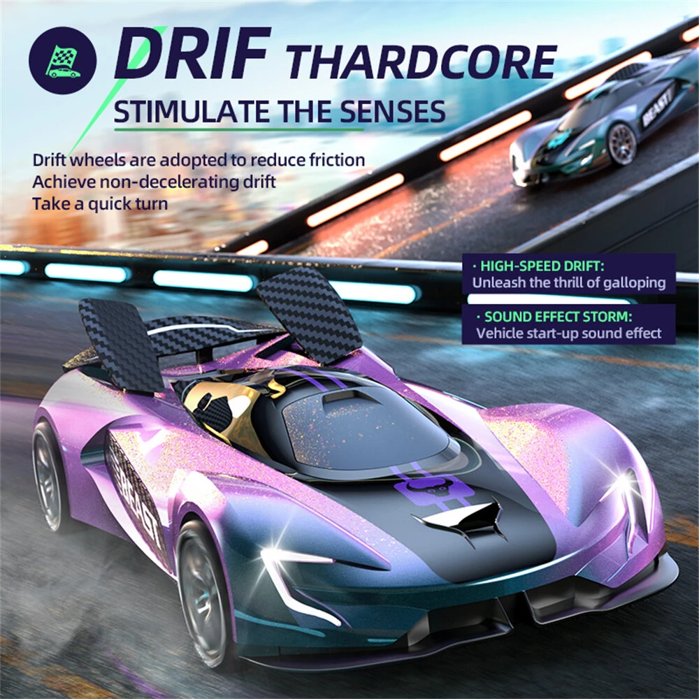 ZLL SG208 PRO RTR 1/24 2.4G 4WD Drift RC Car High Speed 360 Rotation Music Stunt LED Light On-Road Racing Vehicles Models Toys - Image 2