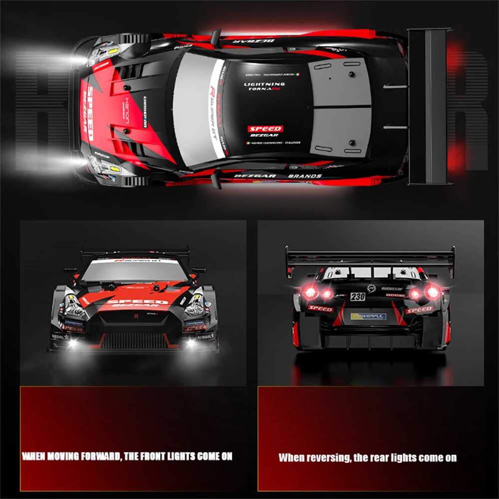 XJRC XJ-1996 RTR 1/16 2.4G 4WD Drift RC Car Mini Racing LED Light Remote Control High-Speed Motor On-Road Race Vehicle Model Boys Gifts Toys - Image 8