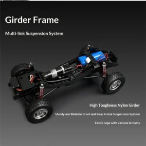 LDRC 18401 PRO RTR 1/18 2.4G 4WD FOC Sensored Brushless RC Car Rock Crawler Off-Road Climbing Truck LED Light Full Proportional Vehicles Models Metal Drive Shaft Oil Shocks Toys