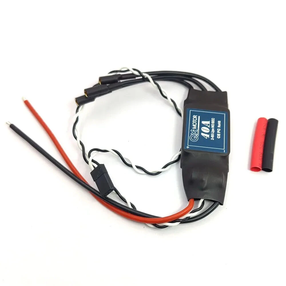 QX-Motor 40A Brushless ESC 2-6S No BEC / 3-4S With 5V 5A BEC for RC Airplane Fixed Wing - Image 3