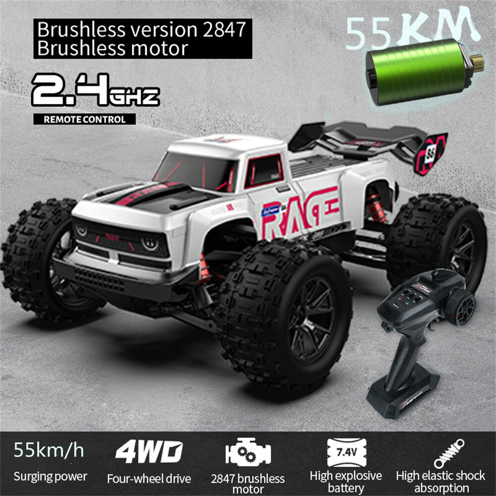 SMRC S910 1/16 2.4G 4WD RC Car Brushless/Brushed High Speed 35km/h 55km/h Off-Road Truck Full Proportional Vehicles Models Toys - Image 4