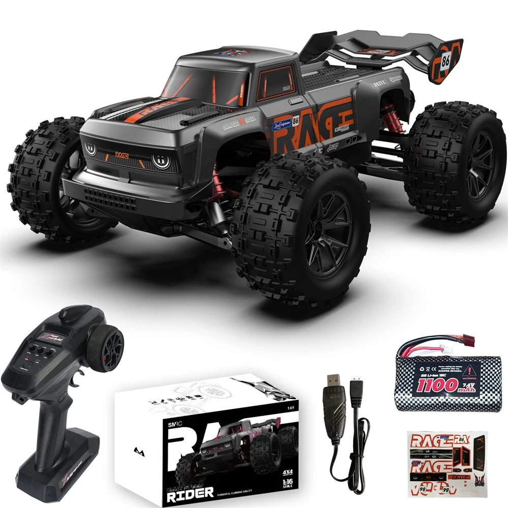 SMRC S910 1/16 2.4G 4WD RC Car Brushless/Brushed High Speed 35km/h 55km/h Off-Road Truck Full Proportional Vehicles Models Toys - Image 3