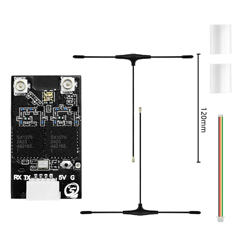 SEQURE ELRS 915MHz/868MHz Dual RX True Diversity Dual Antenna Long Range High Refresh Rate Receiver for FPV Racing Drone RC Airplane Helicopter - Image 2