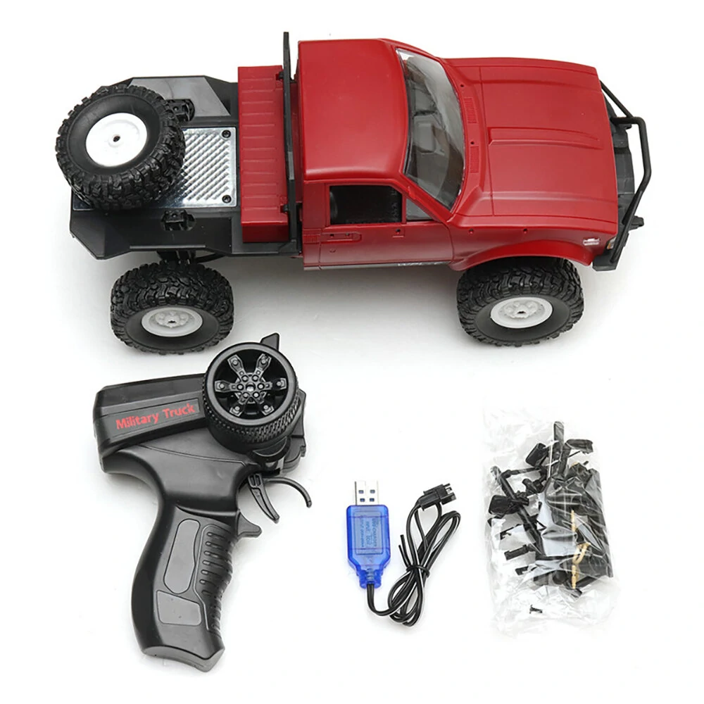 WPL C14 upgrade 1/16 2.4G 4WD Off Road RC Military Car Rock Crawler Truck With LED Full Proportional Control RTR Toys - Image 6