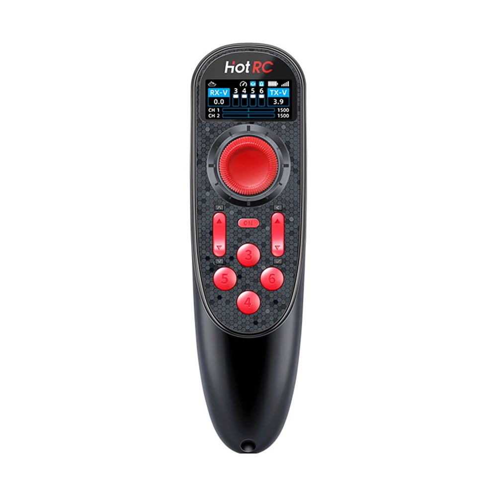 HOTRC DS650 2.4GHz 6CH FHSS Transmitter Color Display Built-in 3.7V 1500mAh Battery Radio Controller With Receiver for RC Car Boat Vehicle Models - Image 3