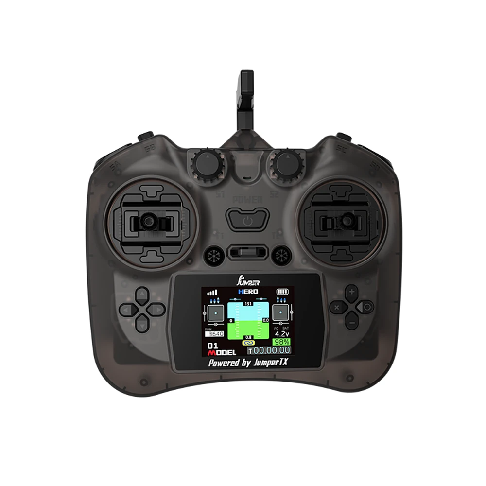 Jumper Smart 2.4GHz 12CH ELRS 2-Inch Color Screen Full Function Small Size Radio Controller with Hall Sensor Gimbals