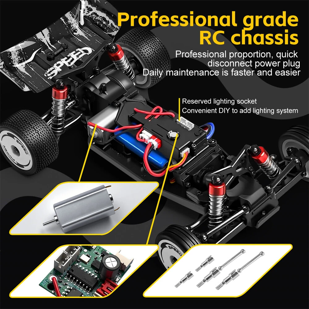 Wltoys 244016 RTR 1/24 2.4G 2WD RC Car Full Proportional High Speed Electric Racer with Gyro Cruise Control Three Speeds Vehicles Models Toys - Image 3