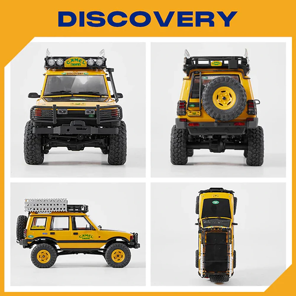 FMS FCX24M RTR 1/24 2.4G 4WD RC Car for Land Rover Camel Trophy Edition Rock Crawler Off-Road Climbing Truck Two Speed LED Lights Vehicles Models Oil Filled Shocks Toys - Image 9