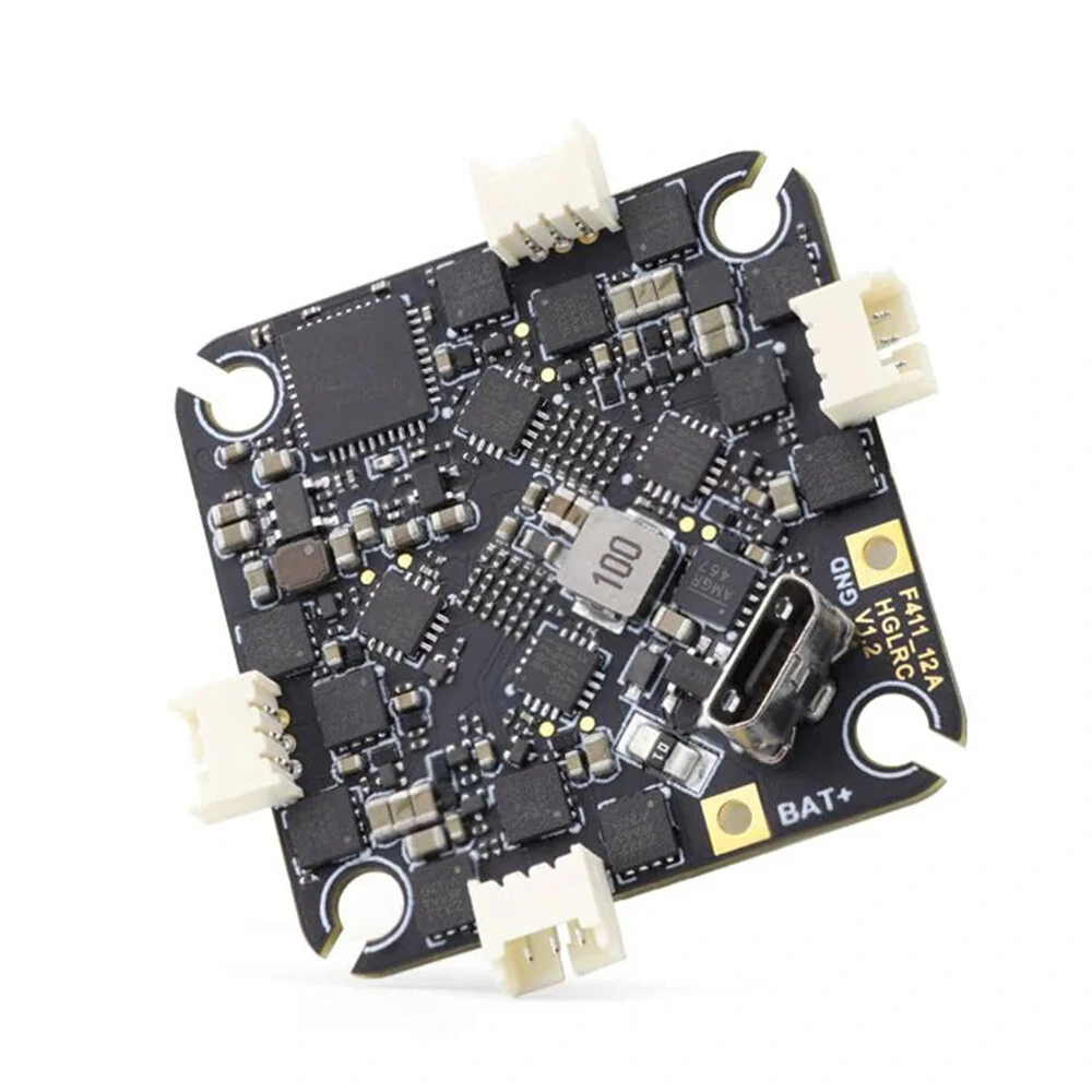 25.5x25.5mm HGLRC SPECTER F411 12A AIO F4 Flight Controlle 4In1 ESC UART ELRS 2.4G Receiver for Whoop Toothpick FPV Racing Drone - Image 2