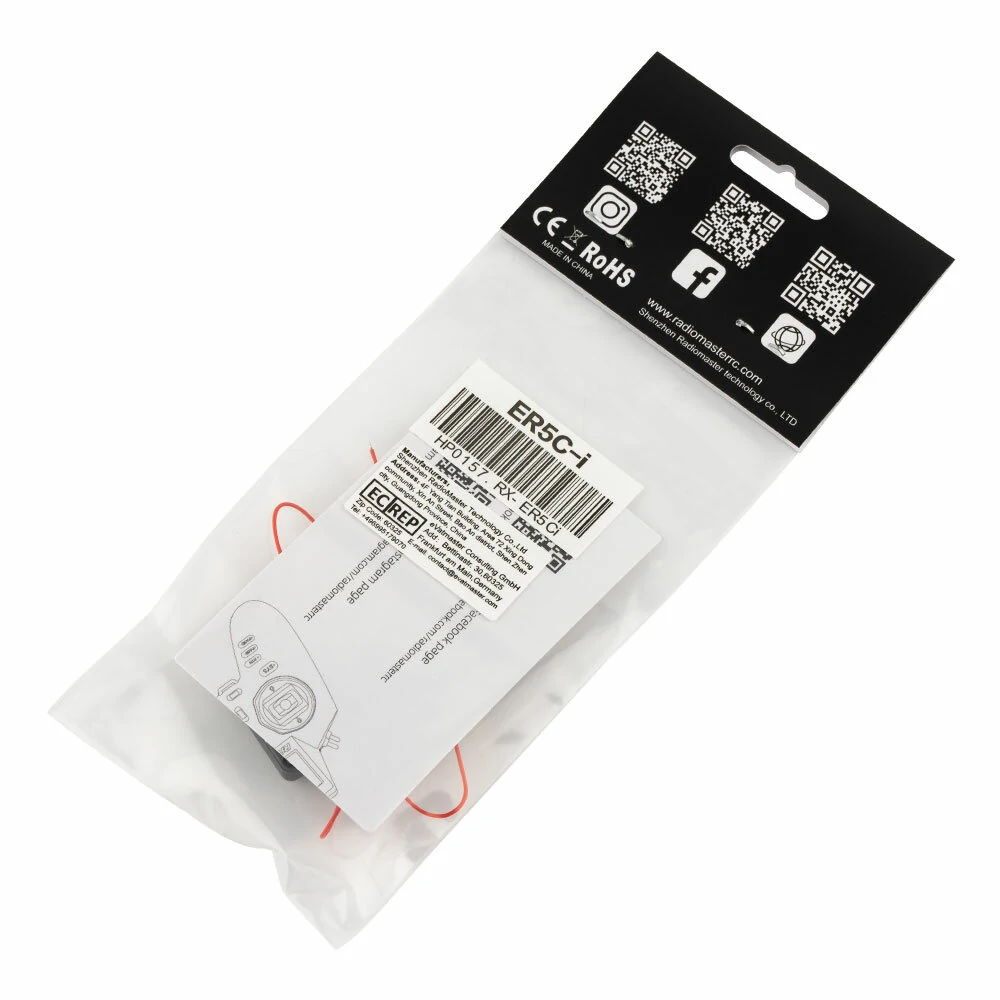Radiomaster ER5C-i 2.4GHz 5CH ExpressLRS ELRS PWM Receiver Built-in High-Sensitivity Ceramic Antenna for MT12 Radio Transmitter - Image 6