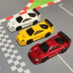 LDARC S100 1/64 2.4G RWD Drift RC Car Mini Full Proportional Three Speed Metal Gears LED Light with Bearings Screen Remote Control High-Speed On-Road Racing Vehicle Model Boys Gifts 60 Minutes Playing Time Toys