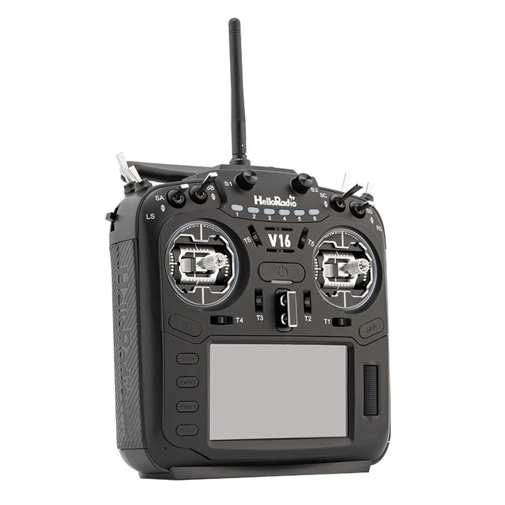 HelloRadioSky V16R MAX R9 Built-in 1W ELRS 4-in-1 CNC RDC90 Metal Gimbal Radio Transmitter Mode 2 with 4.3" Touch Screen for FPV Racing Drone - Image 7