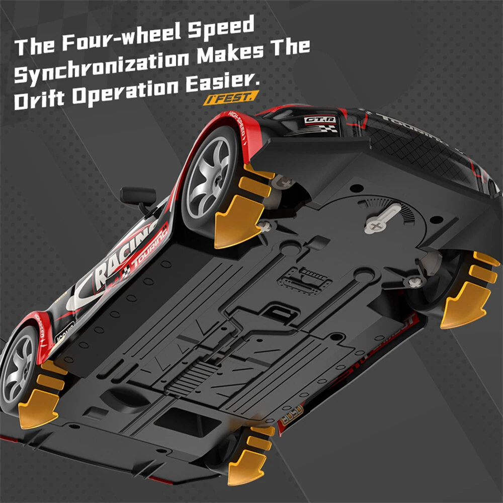 HW Y1806 RTR 1/16 2.4G 4WD Drift RC Car High Speed Racer LED Light Radio Control On-Road Racing Vehicle Model Boys Gifts Toys - Image 4