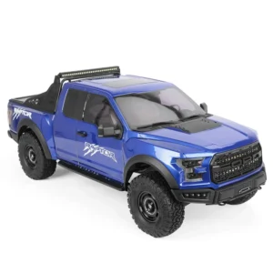 Traction Hobby KM for Ford for Raptor F150 IFS 1/8 2.4G 4WD RC Car Rock Crawler Two Speed Diffs Lock Metal Gears Shocks Drive Shafts Hobbywing ESC LED Light Off-Road Climbing Truck Simulation Electric Remote Control Vehicles Models Toys
