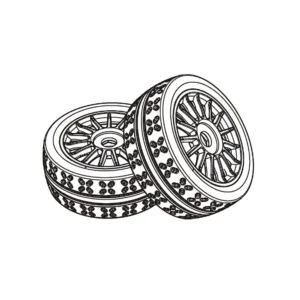MJX 7304 RC Car Original Parts Wheel Tire P73300A P73300B2