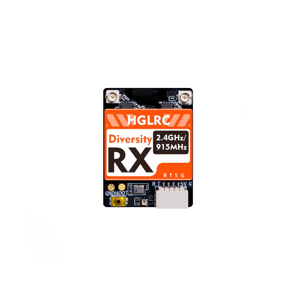 HGLRC Dualband RX Dual-Band 2.4GHz/915MHz Single/Dual Antenna IPEX 1 T-type Antenna True Diversity Gemini Receiver FPV Racer Drone - Image 5