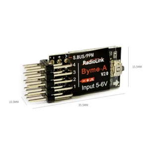 Radiolink Byme-A V2.0 Flight Stabiliser Flight Controller Gyroscope Self-stabilization Balance for RC Airplane Fixed Wing 4CH Trainer 3D Aerobatics Scale F3P