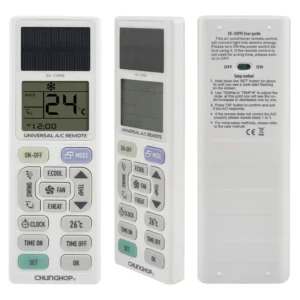 Solar Energy Photoelectric Universal Air Conditioner Remote Control For Daewoo Electer Electrolux Hyundai Daikin Daitsu Funiki