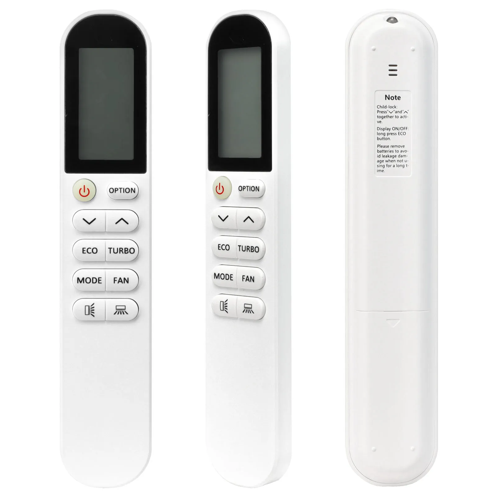 GYKQ-58 Viesta Hantech Erito Remote Control White For Viesta Hantech Erito Split Air Conditioners Inverter Remote