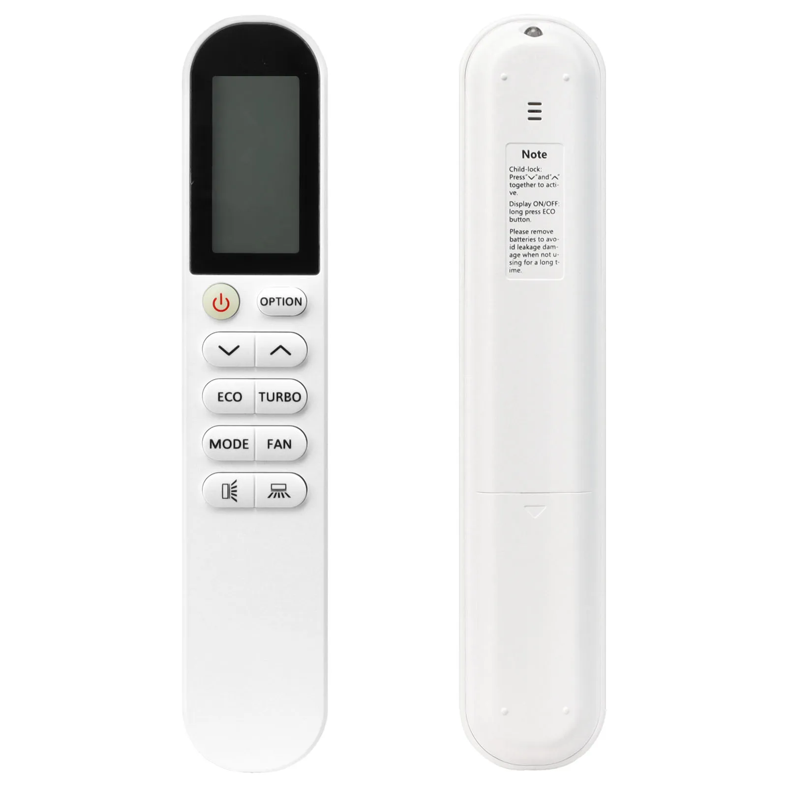 GYKQ-58 Viesta Hantech Erito Remote Control White For Viesta Hantech Erito Split Air Conditioners Inverter Remote - Image 4