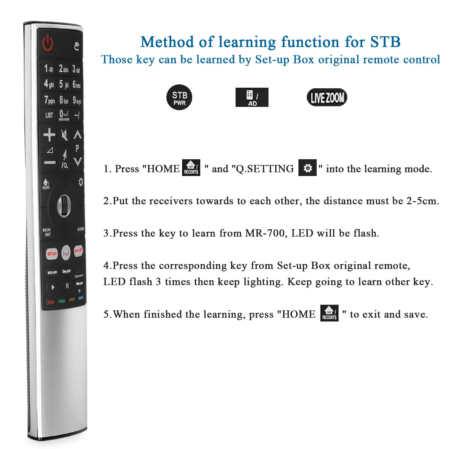 TV Remote Control Universal 2.4G Magic Mouse Remote Contro - Image 4