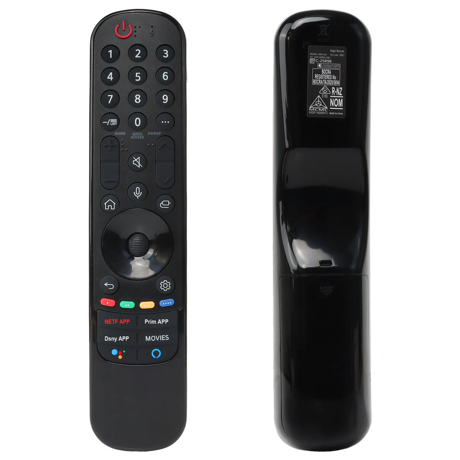 TV Remote Control AN-MR21GA Universal Voice Remote Fit Con