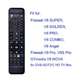 Remote Control FreeSat GTmedia V8 Super Golden Nova V9 Pro SAT DVB-S2/T2/C