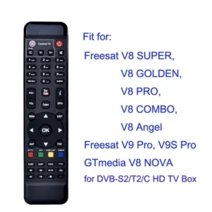 Remote Control FreeSat GTmedia V8 Super Golden Nova V9 Pro SAT DVB-S2/T2/C
