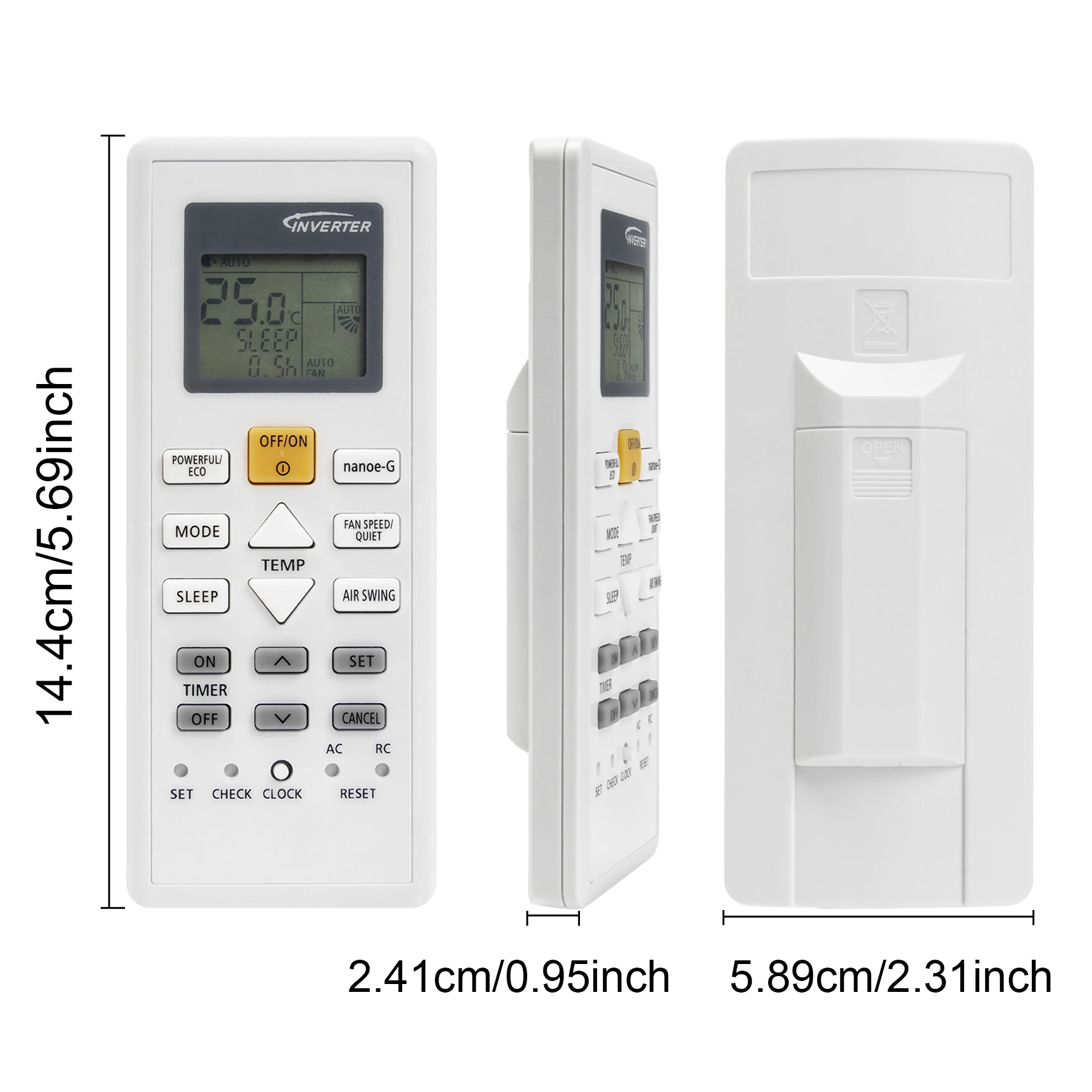 Air Conditioner Remote Control A75c18090 For Panasonic Inverter A/c Conditioning Controller - Image 6