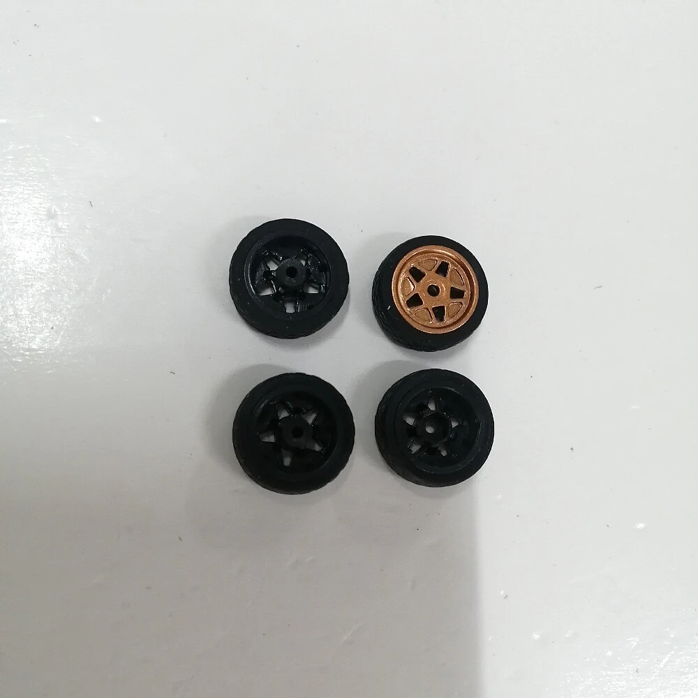 JIABAILE 4301/02/03/04/05/06/07/08/09 1/43 Drift RC Car Parts Racing Soft Drift Hard Tires Wheels Rims Vehicles Models Accessories - Image 7