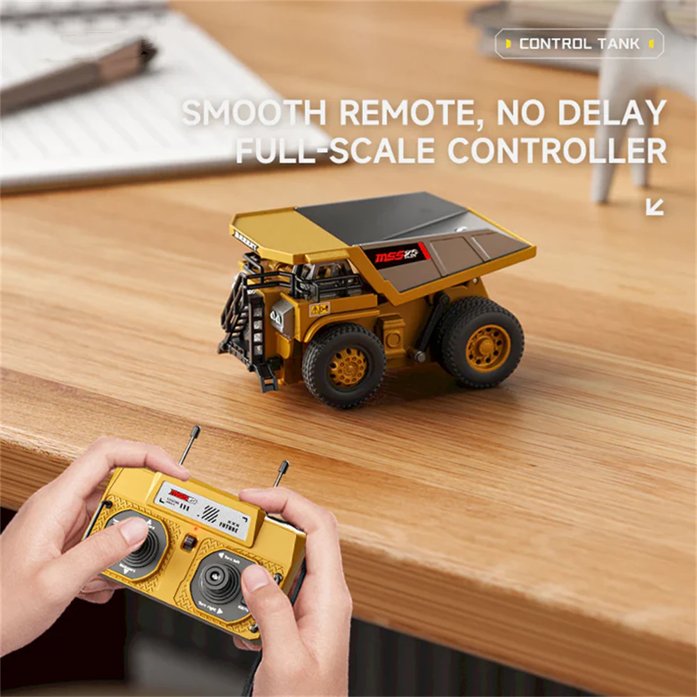 Z6750/Z6752/Z6753 RTR 1/64 2.4G Mini RC Car Alloy Forklift Excavator Dump Truck Support App Remote Controlled LED Light Sound Engineering Vehicle Two Speed Desktop Toys Model Collection Gift For Boys - Image 7