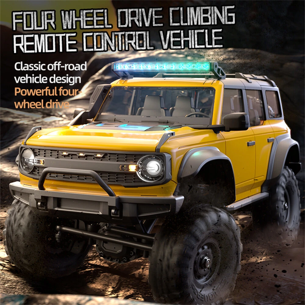 HB Toys RTR R1601/2/3 1/16 2.4G 4WD RC Car Full Proportional Rock Crawler LED Light Off-Road Climbing Truck Vehicles Models Toys - Image 3
