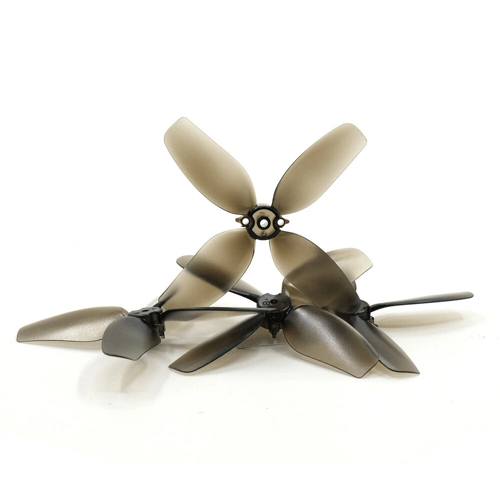 2 Pairs / 6 Pairs 76mm 4-blade PC Propeller 2mm Shaft Hole Low Noise High Efficiency For FPV RC Soccer Drones - Image 4