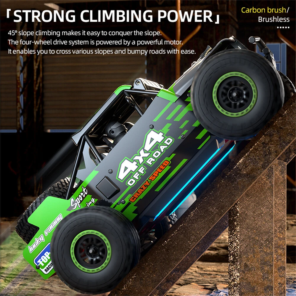 ZLL SG202 PRO/MAX 1/20 2.4G 4WD 40/55km/h Brushed/Brushless RC Car LED Light Off-Road Climbing Truck High Speed Full Proportional Vehicles Model RTR Toys - Image 8