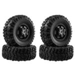 4PCS Upgraded Metal Rims Tires Wheels for TOYOTA Land Cruiser MN82 LC79 MN78 WPL D90 D91 D96 99S 1/12 RC Cars Vehicles Models Spare Parts